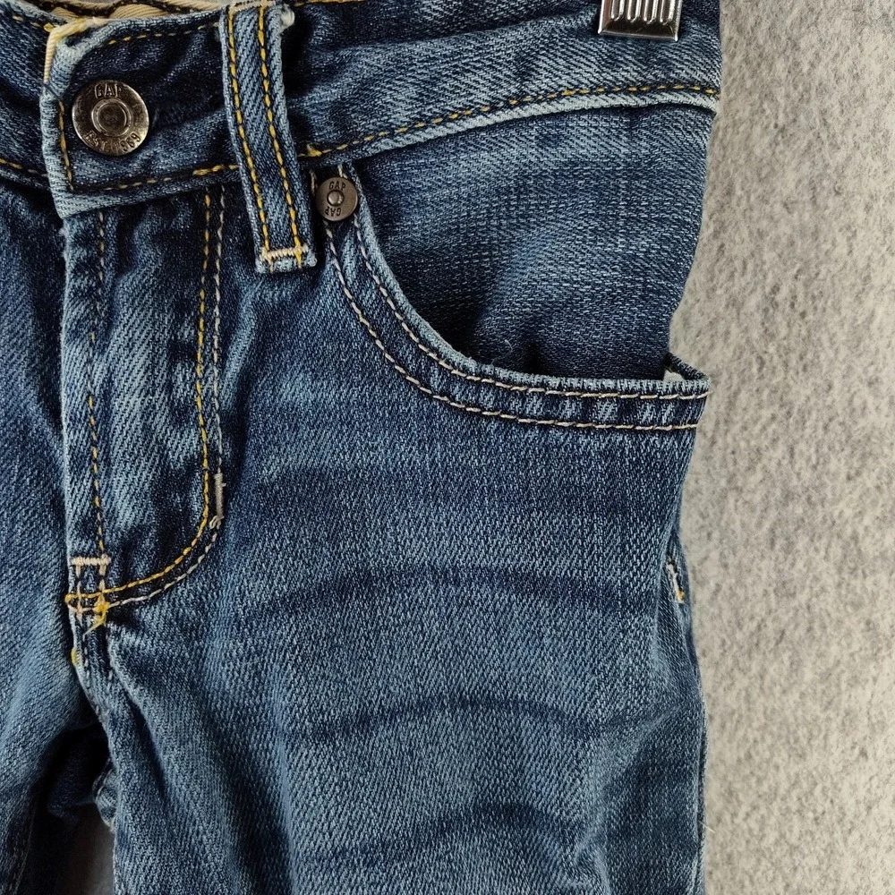 ✅👖🚨Vintage GAP Straight Fit Slim Blue Jeans Boy Size 5 Uncommon Look 📸SEE📏📸